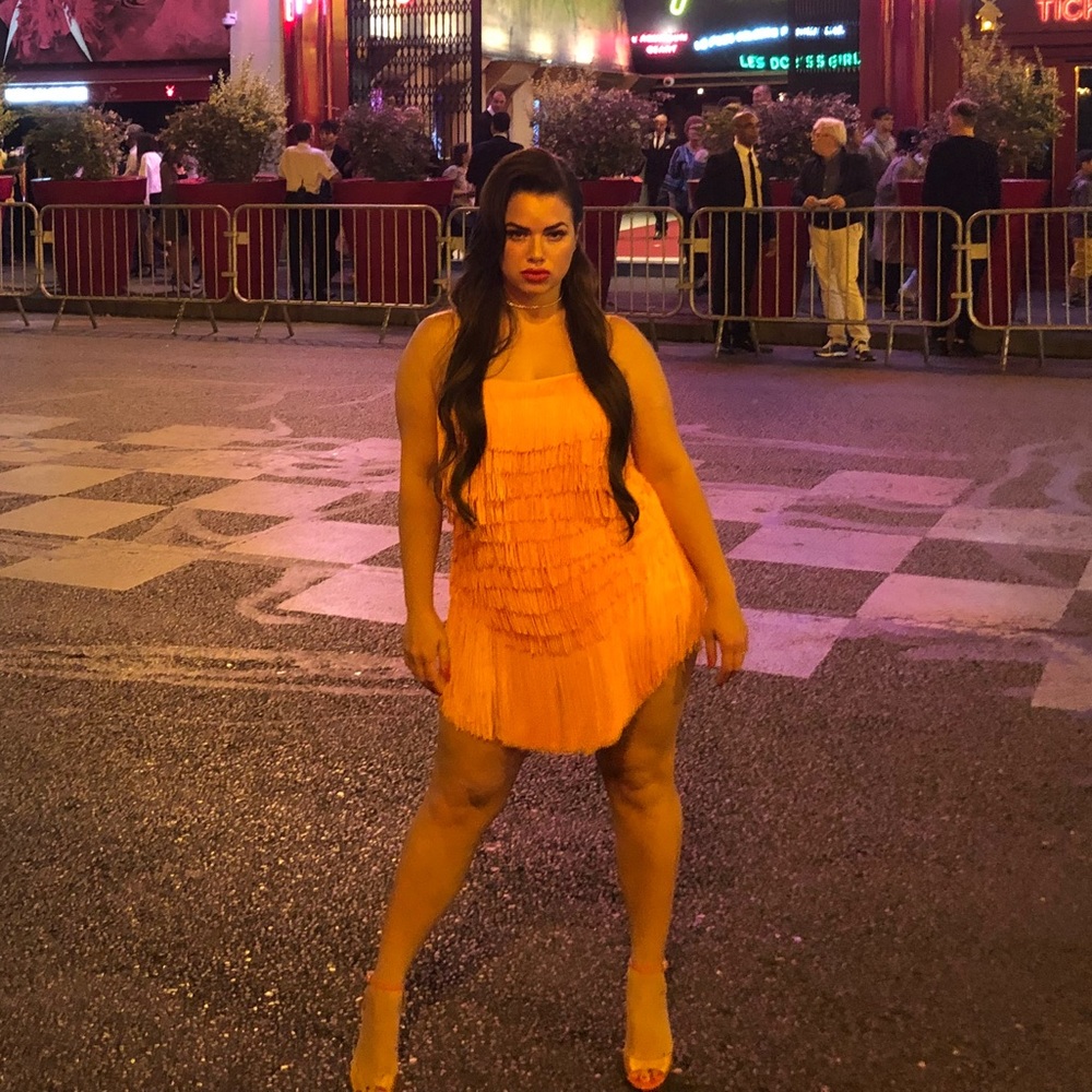 NBD Orange Dress
